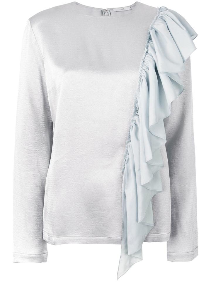 Tome Ruffle Embellished Blouse - Blue