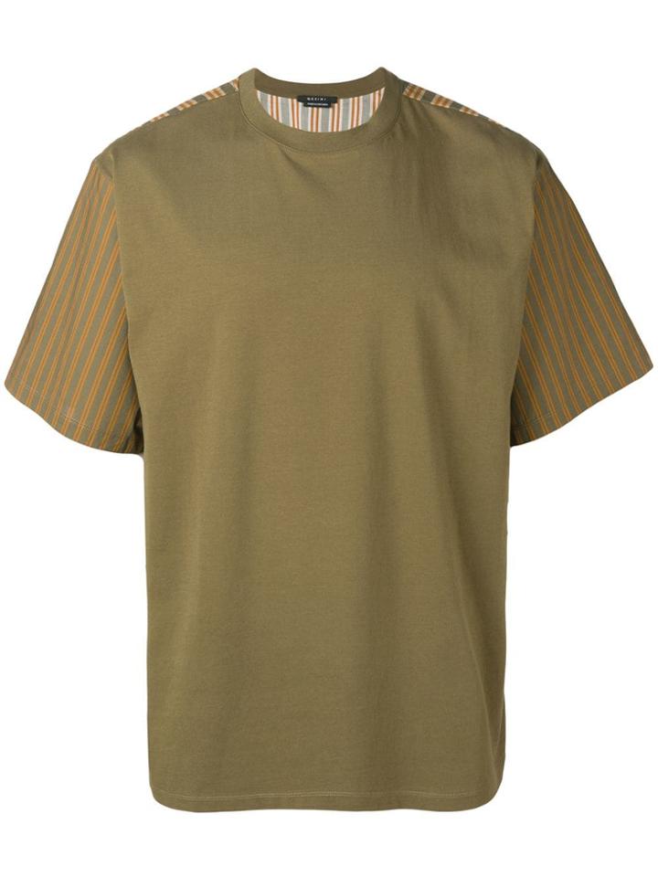 Qasimi Block Stripe T-shirt - Green