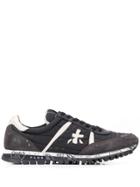 White Premiata Sean Sneakers - Black