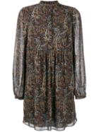 Saint Laurent Floral Print Dress, Women's, Size: 36, Viscose/silk