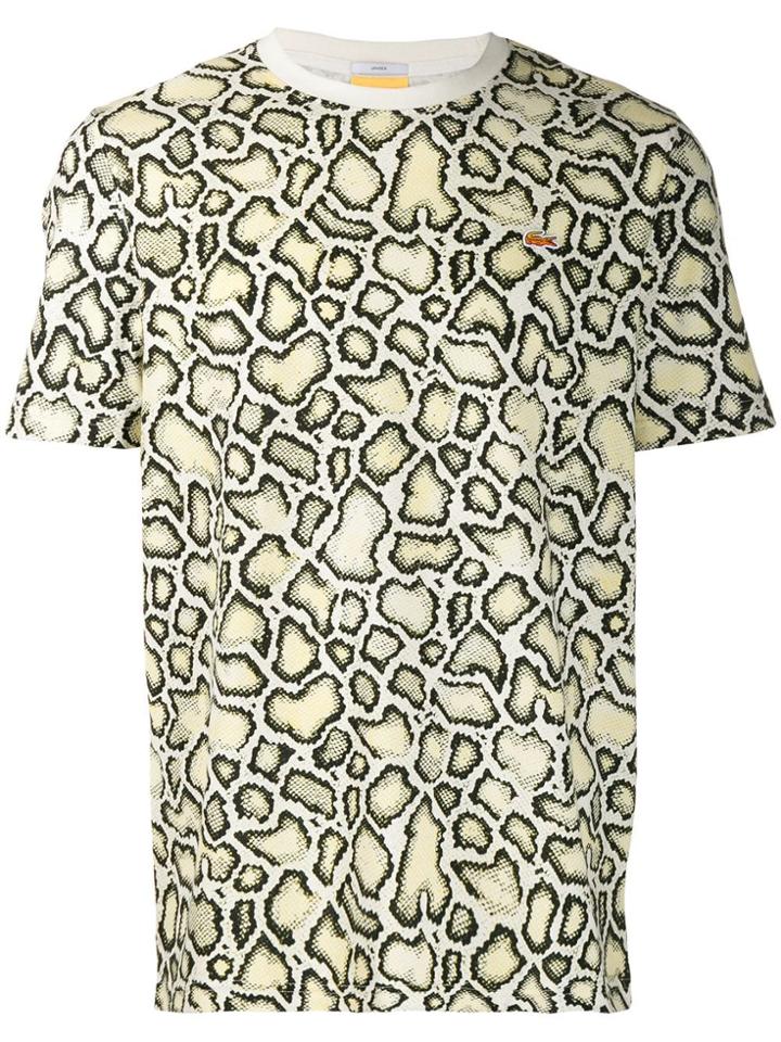 Lacoste X Opening Ceremony Printed Crew Neck T-shirt - Neutrals