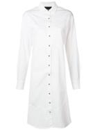 John Richmond Spring Denim Shirt-dress - White