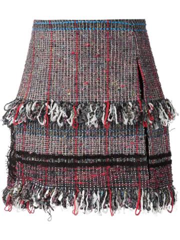 Thakoon Fringe Line Knit Skirt