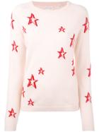 Chinti & Parker Cashmere Star Sweater - Pink & Purple