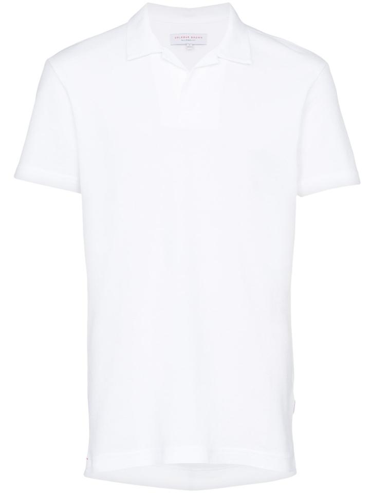 Orlebar Brown Felix Tailored Fit Resort Polo Shirt - White