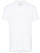 Orlebar Brown Felix Tailored Fit Resort Polo Shirt - White