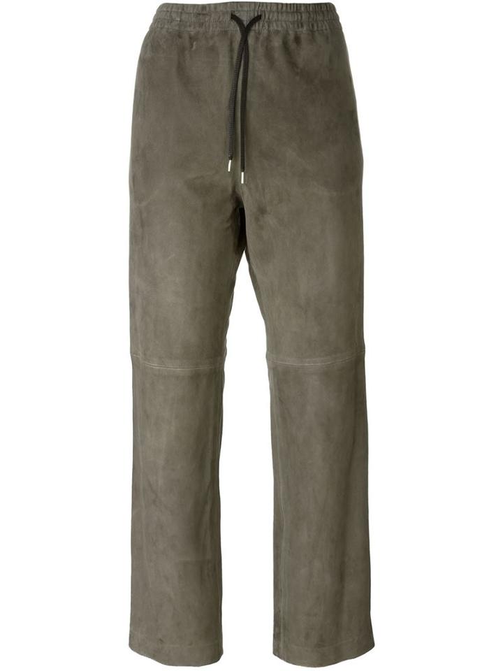 Joseph Drawstring Trousers, Women's, Size: 38, Grey, Lamb Skin