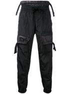 Ktz Pocket-detail Tapered Trousers - Black