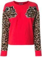 Vivetta Leopard Print Sweater - Red