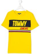 Tommy Hilfiger Junior Teen Branded Short Sleeve T-shirt - Yellow &