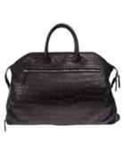 Zagliani Crocodile Leather Holdall