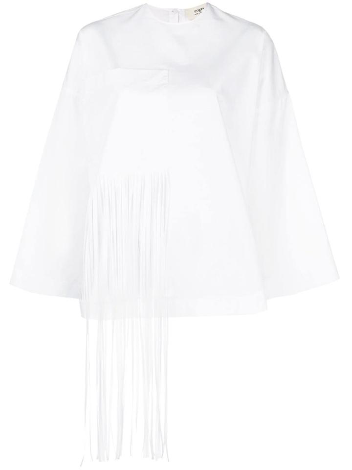 Ports 1961 Fringed Detail Shirt - White