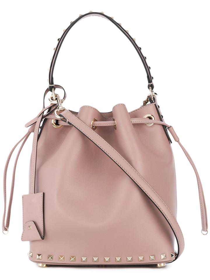 Valentino Valentino Garavani Rockstud Bucket Tote - Nude & Neutrals