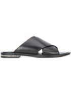 Givenchy Crossover Strap Sandals - Black