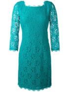 Diane Von Furstenberg 'zarita' Dress, Women's, Size: 12, Blue, Rayon/nylon