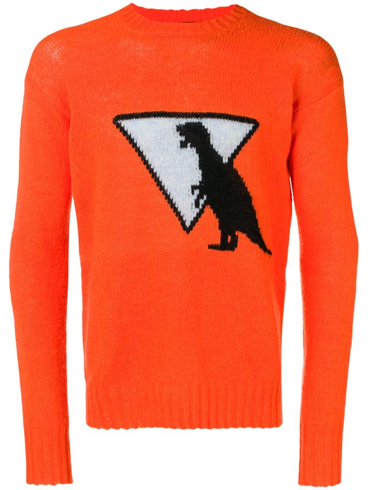 Prada Crew Neck Jumper - Yellow & Orange