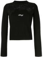 Philosophy Di Lorenzo Serafini Lace-panel Sweater - Black