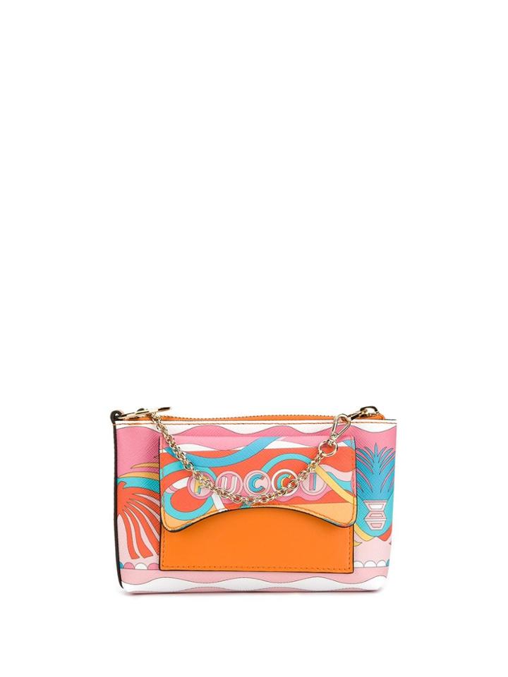 Emilio Pucci La Villa Print Micro Shoulder Bag - Pink