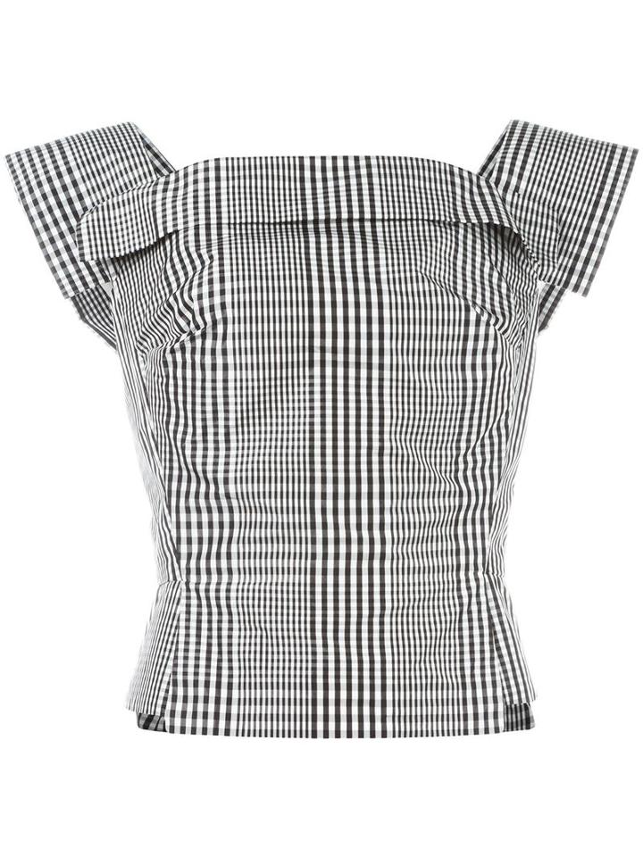 Vivienne Westwood Anglomania Plaid Blouse, Women's, Size: 40, Black, Cotton/polyester