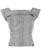Vivienne Westwood Anglomania Plaid Blouse, Women's, Size: 40, Black, Cotton/polyester