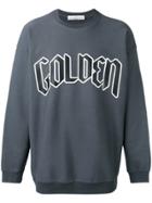 Golden Goose Deluxe Brand Logo Front Sweatshirt - Grey