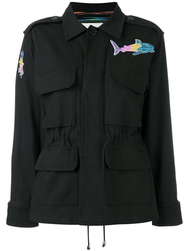 'sunshine' Jacket - Women - Cotton/spandex/elastane - 38, Black, Cotton/spandex/elastane, Ava Adore