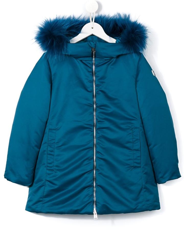 Add Kids Hooded Rain Coat, Girl's, Size: 10 Yrs, Blue
