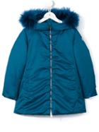 Add Kids Hooded Rain Coat, Girl's, Size: 10 Yrs, Blue