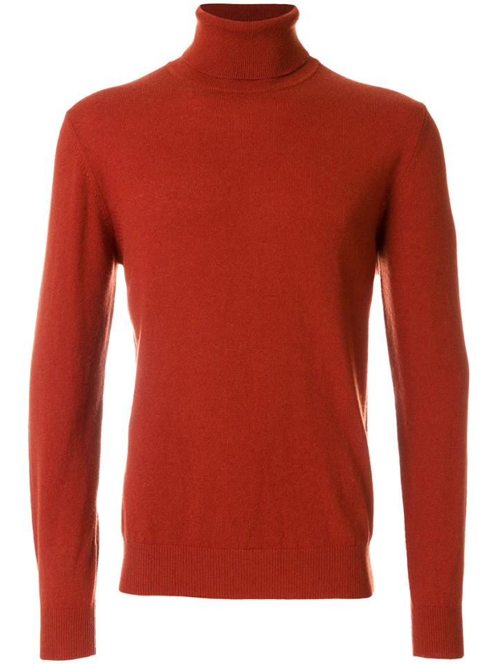 Z Zegna Turtleneck Sweater - Yellow & Orange