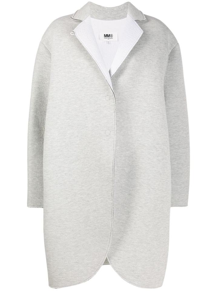 Mm6 Maison Margiela Structured Single-breasted Coat - Grey