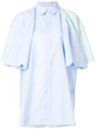 Y / Project Bi-material Shirt - Blue