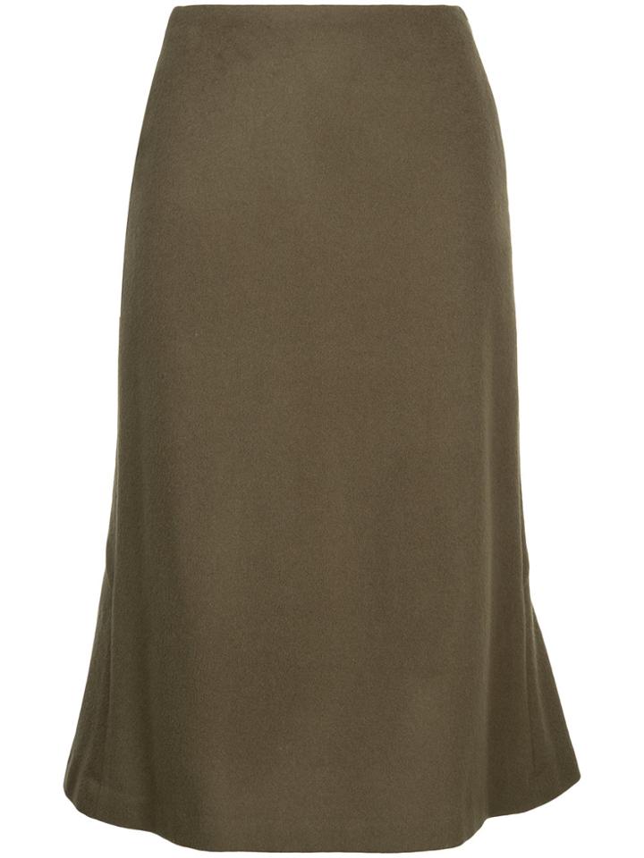 Estnation Flared Over-the-knee Skirt - Green