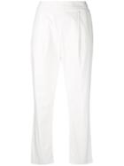 Semicouture Cropped Trousers - White