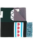 Ports 1961 Patterned Scarf - Black