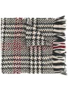 Faliero Sarti Check Print Scarf - White