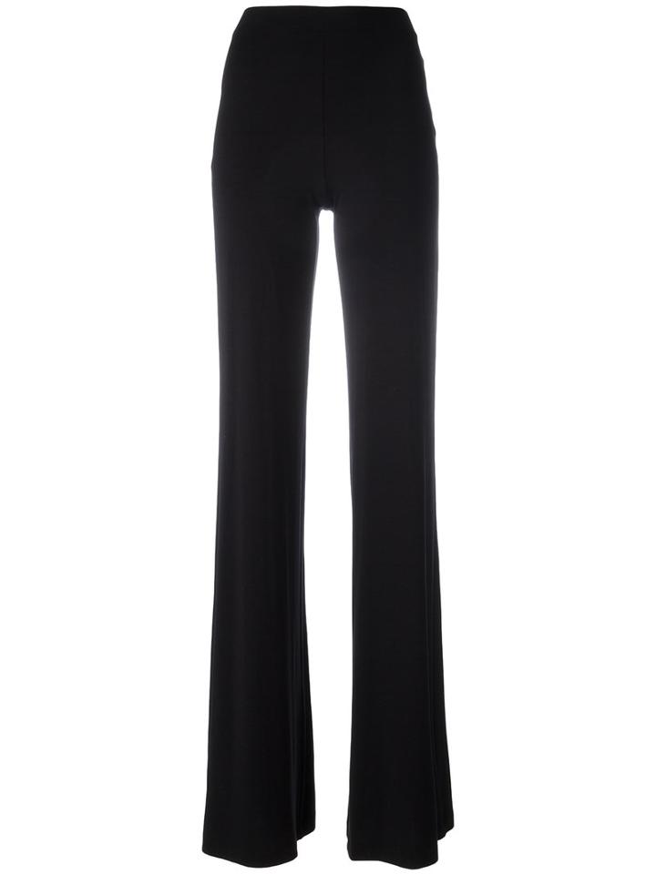 Plein Sud Flared Trousers, Women's, Size: 36, Black, Viscose/spandex/elastane