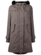 Herno Parka Coat, Women's, Size: 44, Brown, Cotton/polyamide/acetate/polyester
