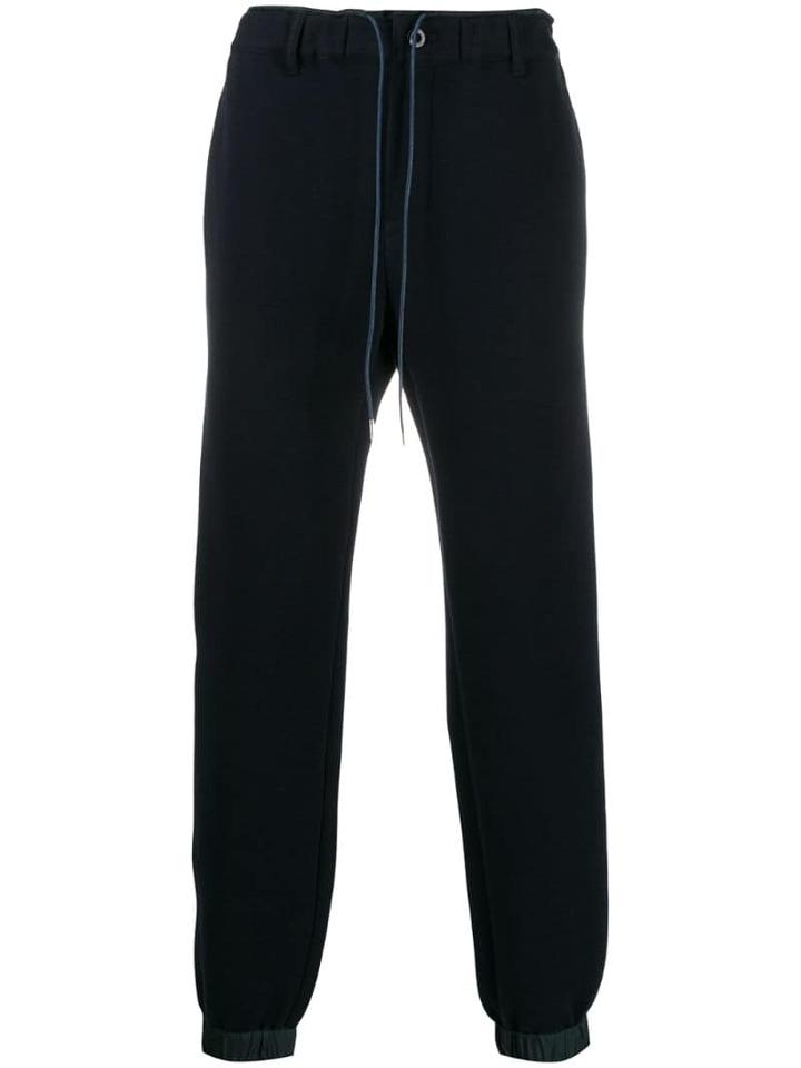 Sacai Cotton Drawstring Track Pants - Blue