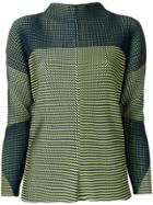 Issey Miyake Relaxed Fit Plated Sweatshirt - Blue
