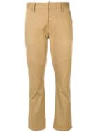 Dsquared2 - Stretch Twill Cropped Trousers - Women - Cotton/spandex/elastane - 44, Nude/neutrals, Cotton/spandex/elastane
