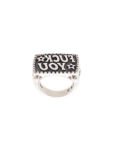 Cody Sanderson Engraved Lettering Ring - Metallic