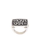 Cody Sanderson Engraved Lettering Ring - Metallic