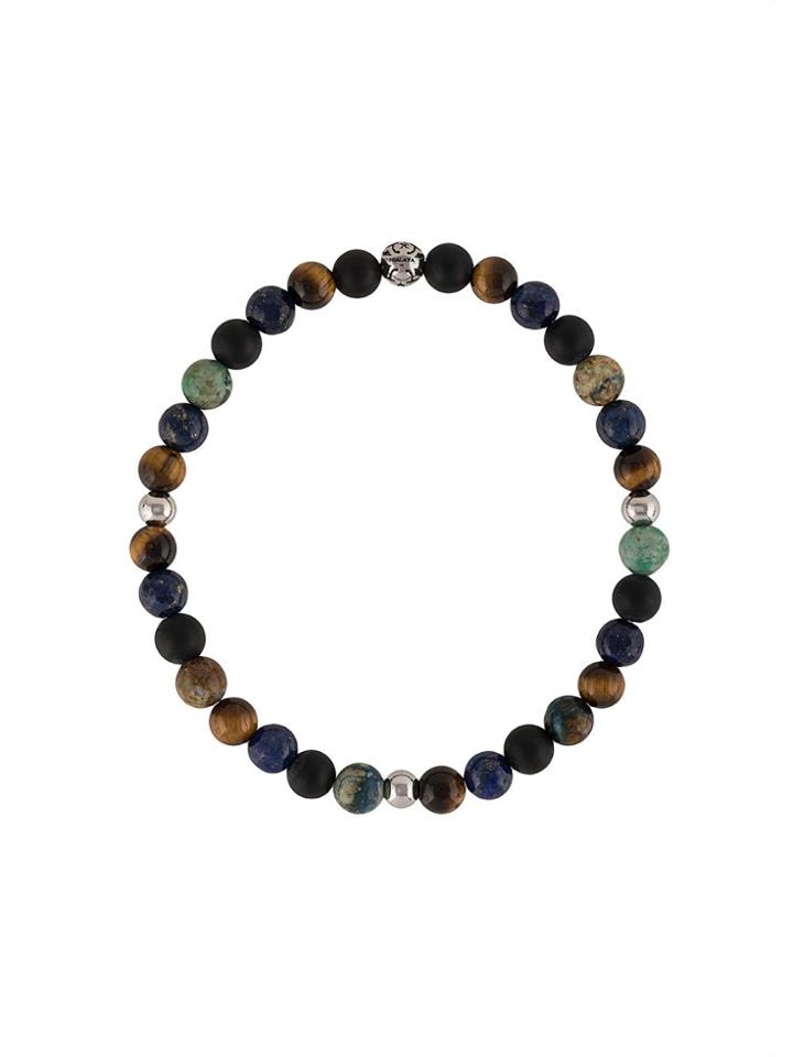 Nialaya Jewelry Round Beaded Bracelet - Black