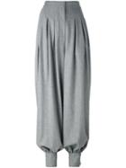 Stella Mccartney 'giulietta' Wide Leg Trousers, Women's, Size: 40, Grey, Spandex/elastane/cashmere/wool