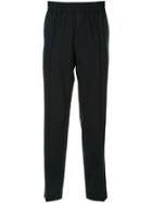 Emporio Armani Elasticated Tailored Trousers - Blue