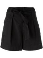 Isabel Marant Étoile Tie-waist Shorts, Women's, Size: 38, Black, Cotton