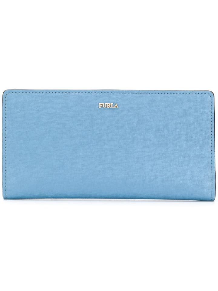 Furla Folding Continental Wallet - Blue