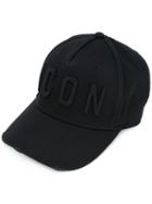 Icon Baseball Cap - Men - Cotton - One Size, Black, Cotton, Dsquared2