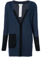 Akris Punto - Tonal Elongated Cardigan - Women - Wool - 4, Blue, Wool