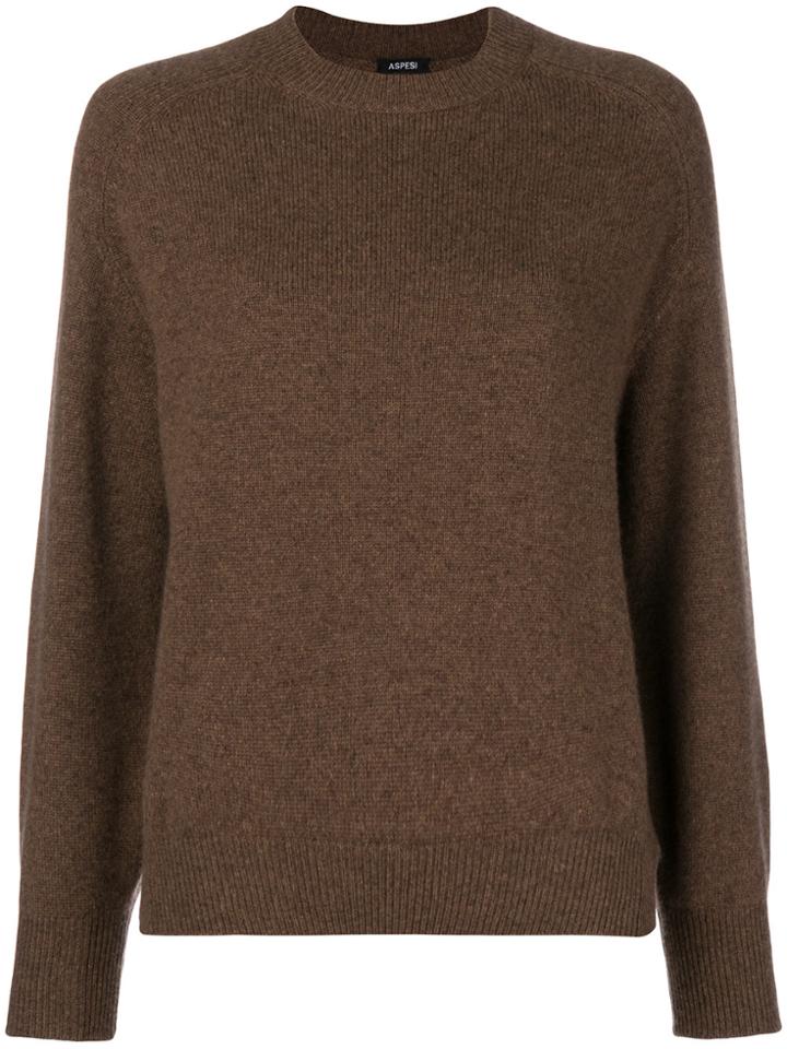 Aspesi Loose Knitted Jumper - Brown
